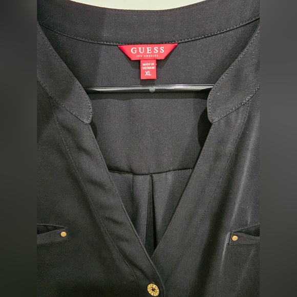 GUESS black drawstring dress - Picture 6 of 6